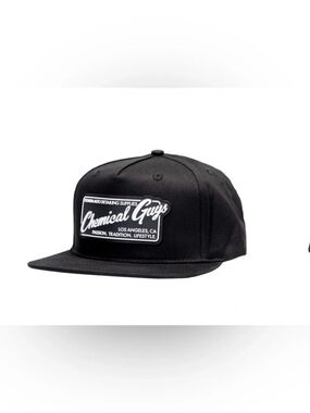 Chemical Guys LA Black Patch Classic Snapback Trucker Hat